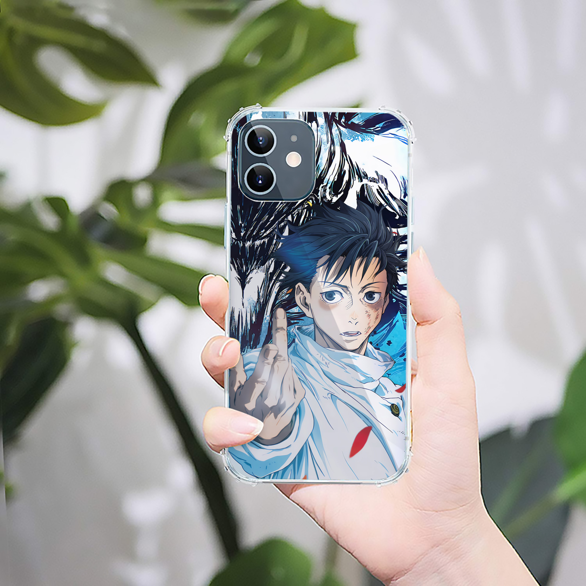 （画像用） 呪術廻戦 Jujutsu Kaisen 【iPhone 12シリーズ対応】透明スマホケース（クリアソフトケース）